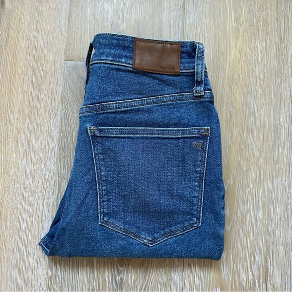 Madewell Curvy High Rise Skinny Jeans Wendover Wash Blue Denim - Size 27 - Picture 8 of 16